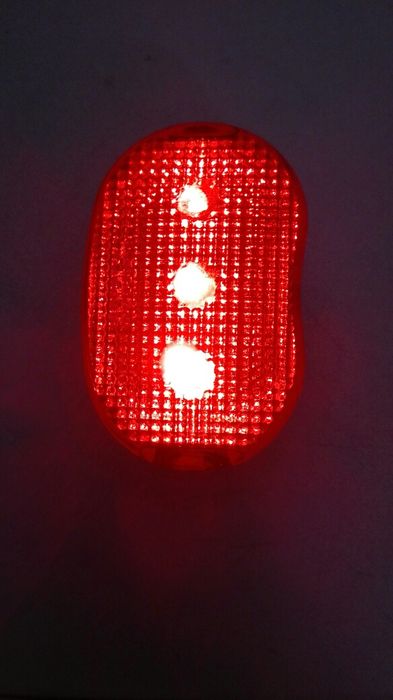 Farolim para Bicicleta/Moto luz vermelha-Novo