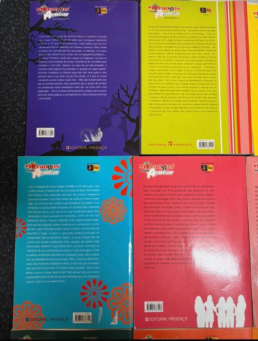Livros morangos com açúcar