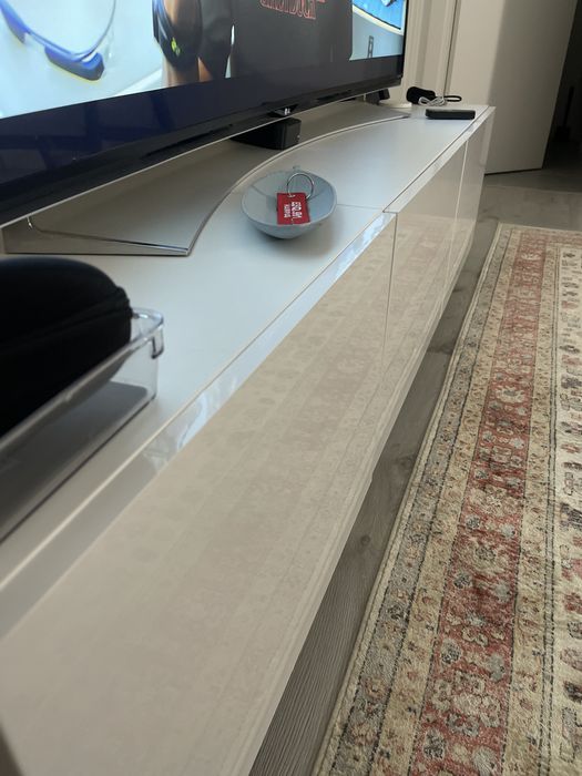 Vendo Movel Besta IKEA Lacado Branco 3 modulos