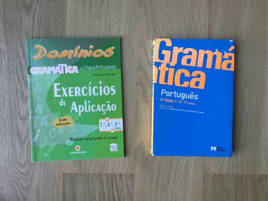 Manuais e livros de exercícios Português 7°, 8°, 9°, 10°, 11° e 12°