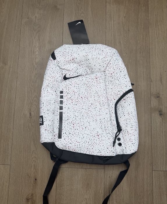 Plecak Nike elite bag biały z kropkami
