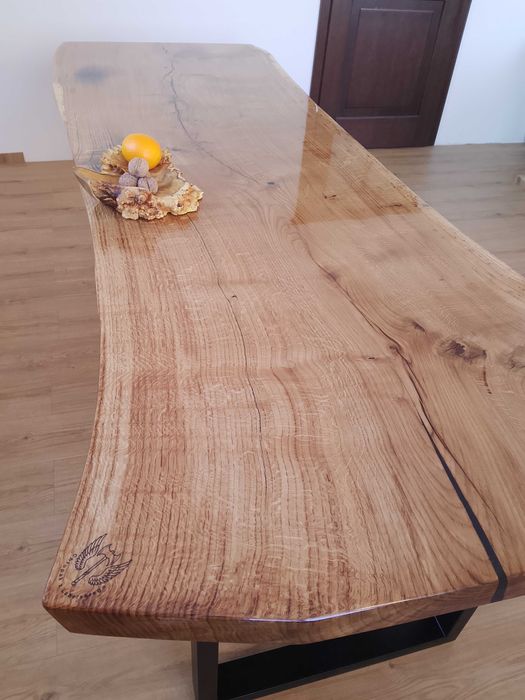 Stół dębowy z litego drewna