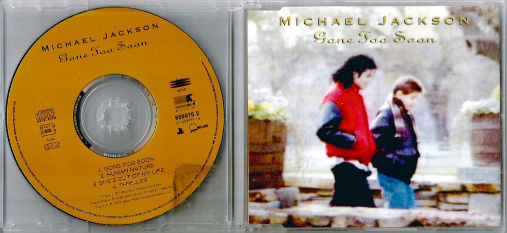 Michael Jackson - Gone Too Soon CD [EU]