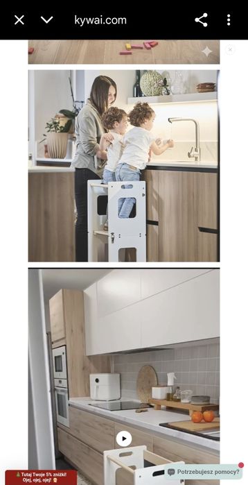 Kitchen helper 3w1 pomocnik kuchenny dla dzieci tablica krzesło stolik