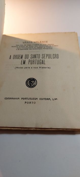 A Ordem do Sepulcro em Portugal - Vasco Valente
