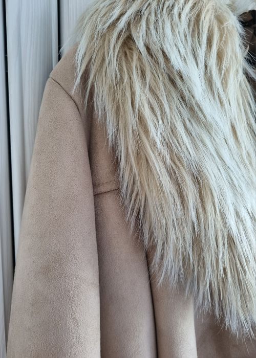 Kożuch damski z futerkiem  M