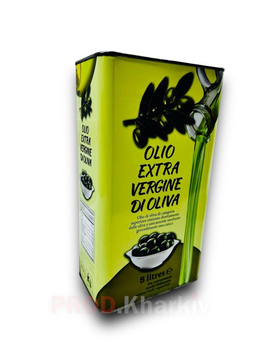Оливковое масло тарелка ветка 5 литров Италия