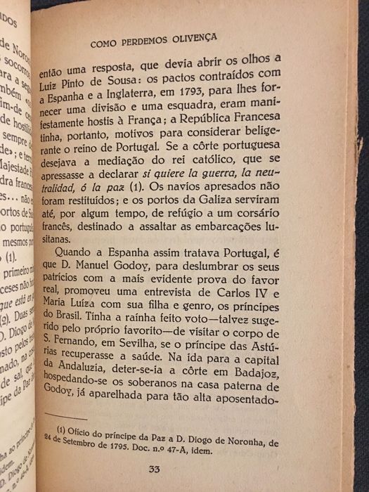 Cartas de D. Francisco Manuel de Melo / Como Perdemos Olivença