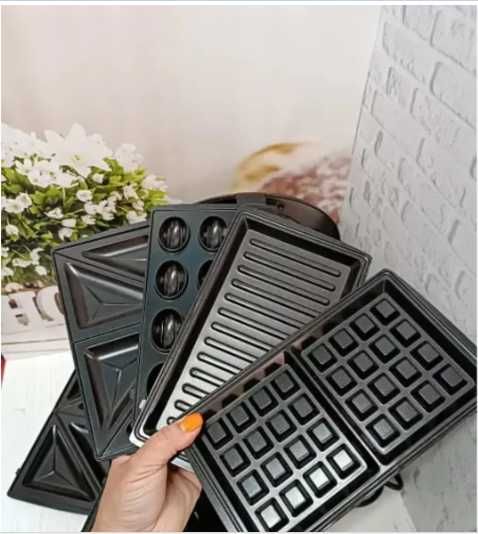 Набір Тостерів 4 В 1 . Купити Гриль вафельниця . мультимейкер