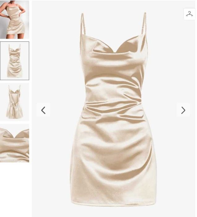 vestido bege/rosado NOVO