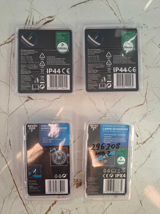 Akcesoria rowerowe, nowe oryginalnie zapakowane