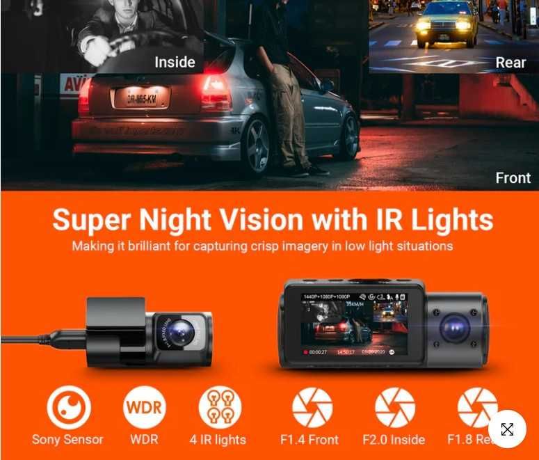 Camera Video VANTRUE N4 Pro 3