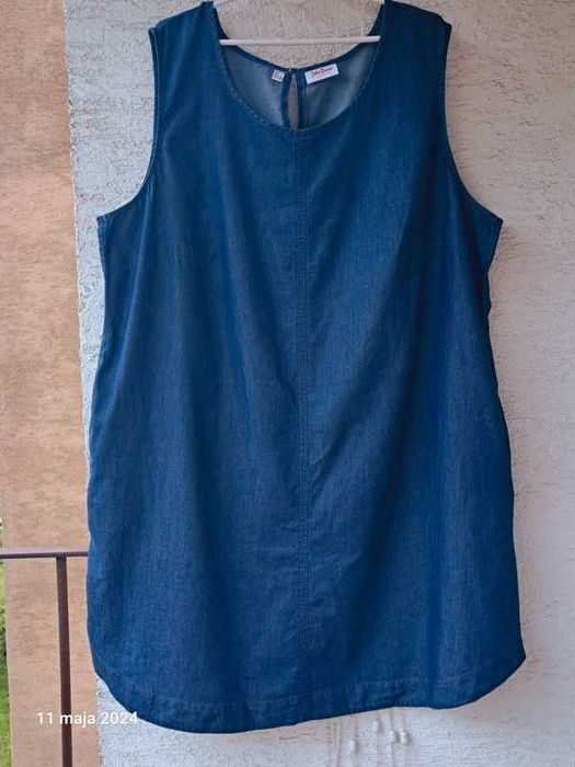 sukienka jeans 52 54 bawełna 100% cotton