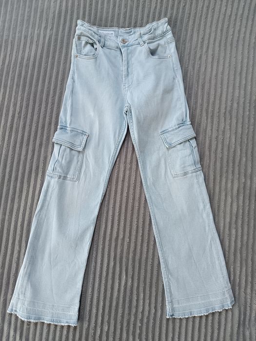 Spodnie jeansy kieszenie Zara rozmiar 152