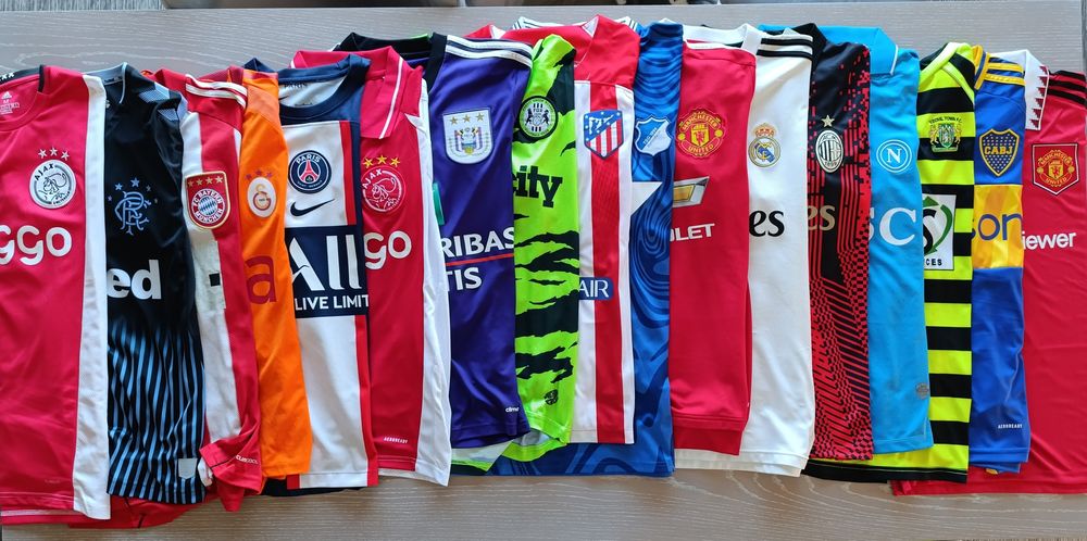 Camisolas de futebol clubes internacionais