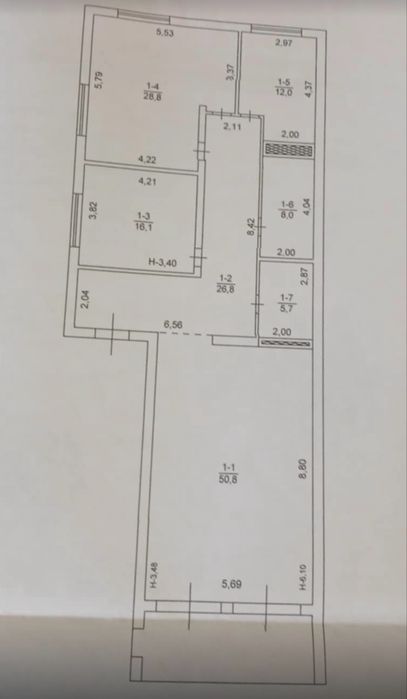 Продаж дуплексу -без ремотну Балатон 10хв метро Оболонь - View 4