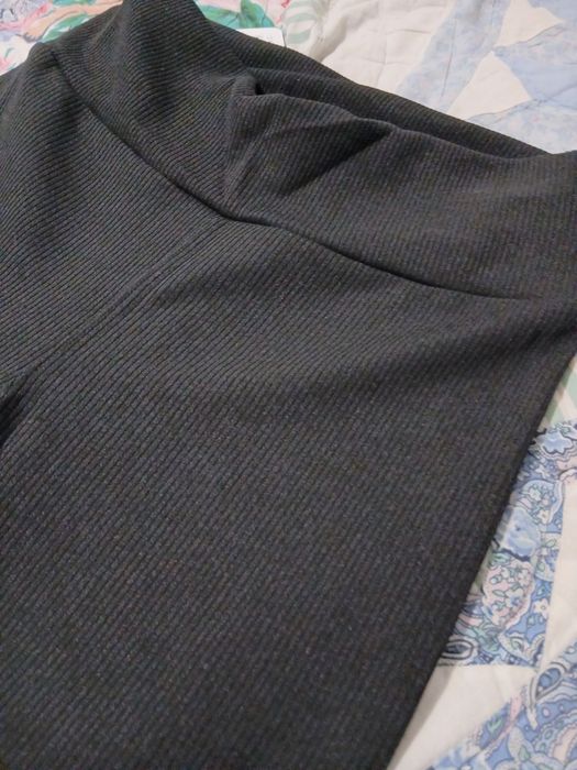 Legginsy czarne prazek M/L