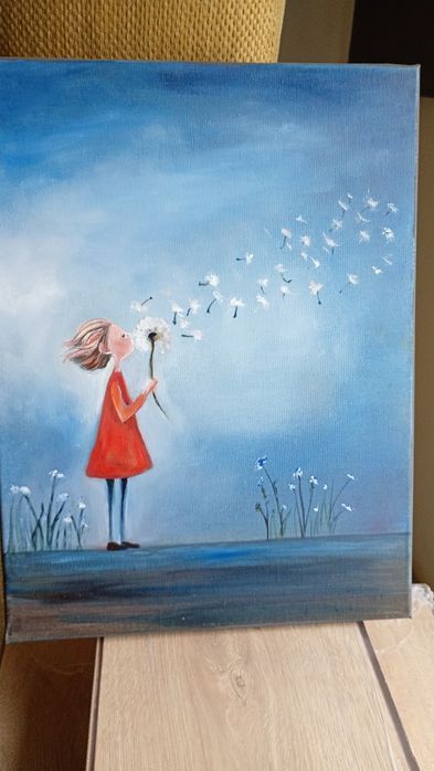 Obraz olejny Dmuchawec