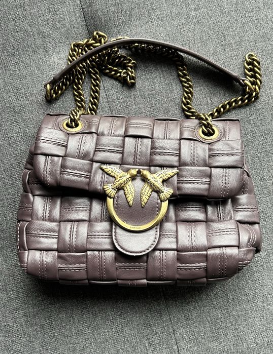 Oryginalna torebka Pinko Love Classic Puff Weave pleciona