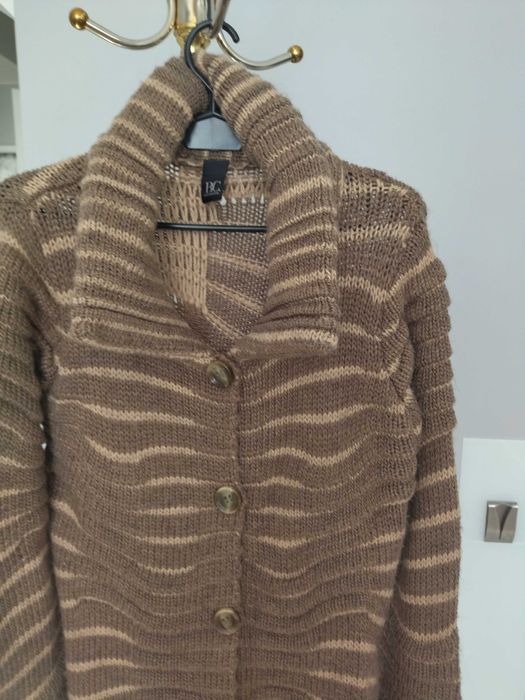 Kardigan z kołnierzem
