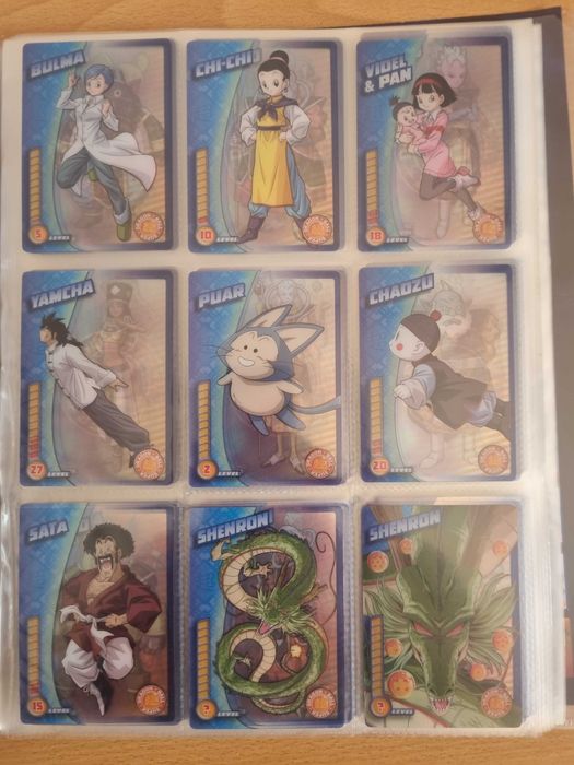 caderneta completa de dragon ball z super da panini
