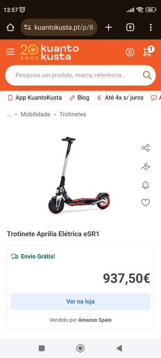 Trotinete Aprlia ESR1