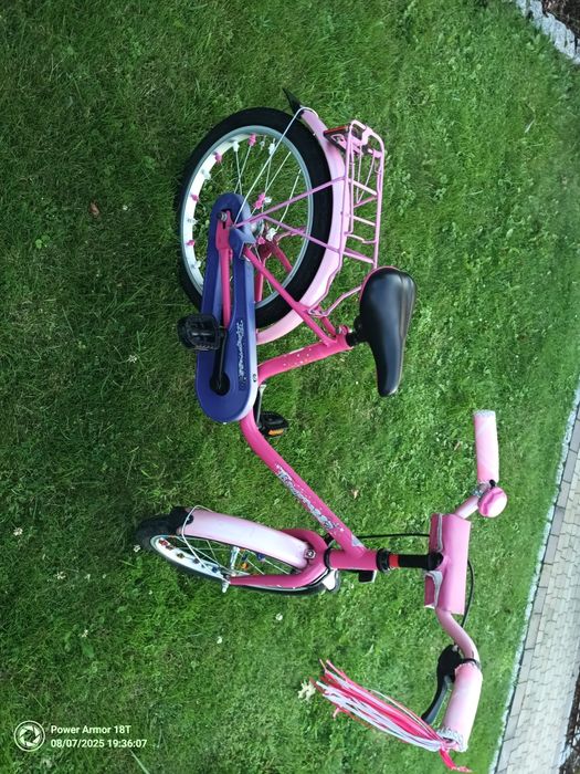 Rowerek dzieciecy dla dziewczynki różowy 16'