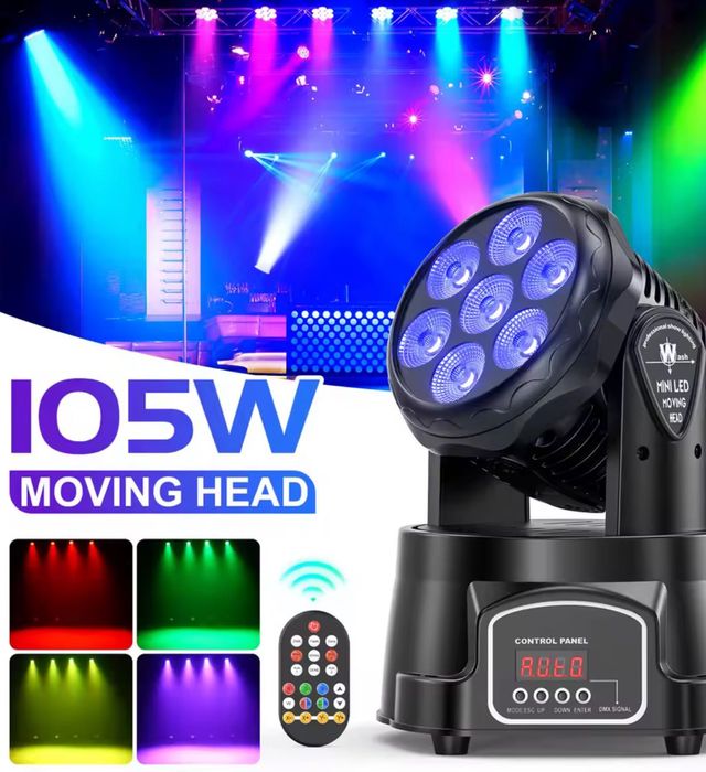 Mini Beam 105w 7x15w rgbw led