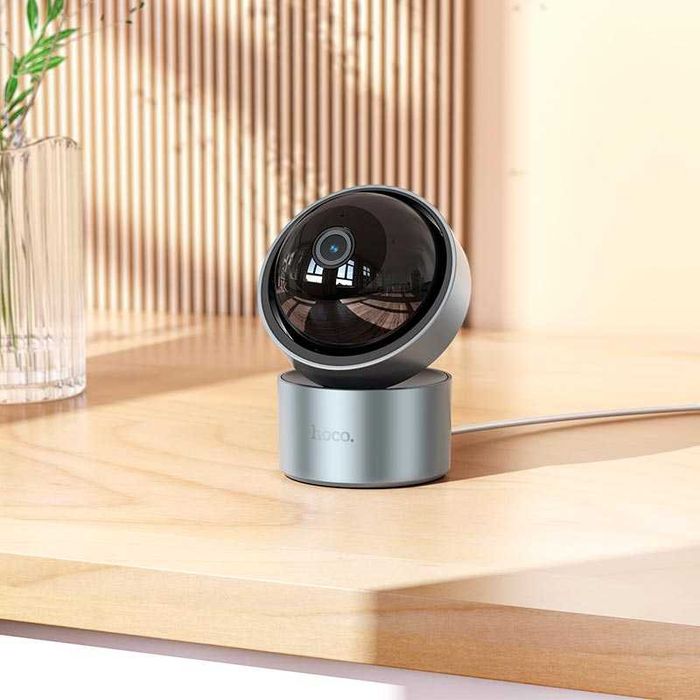 Поворотная камера видеонаблюдения WiFi Full HD ночное видение HOCO D5