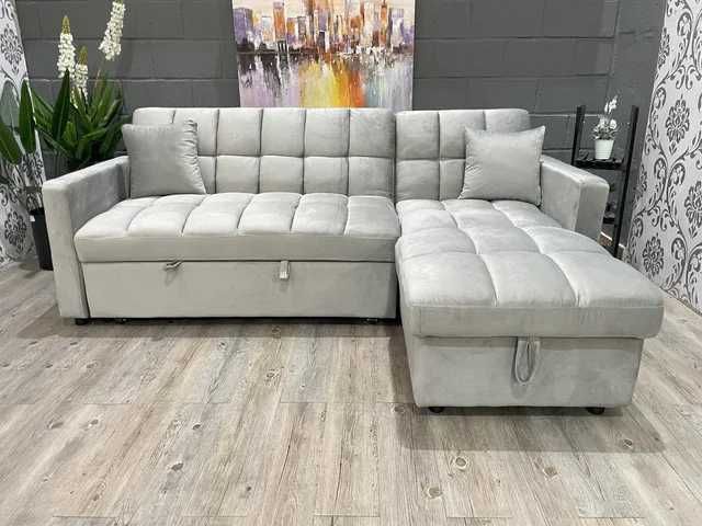 Sofá-cama cinzento novo - PROMOÇÃO - envio grátis