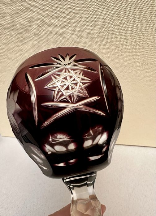 Kryształowy, kieliszek do wina, remer, Bohemia Cristal, wys 21 cm