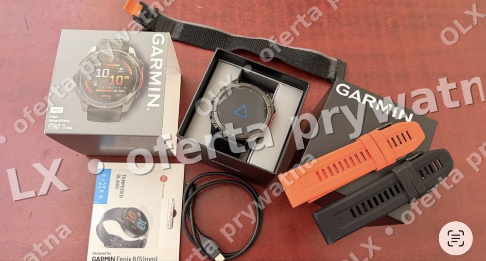 Garmin Fenix 8 51 mm AMOLED Slate Gray — gwarancja do 2029, komplet dokumentów