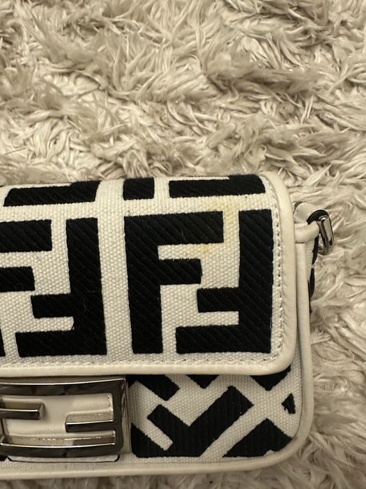 сумка fendi біло чорна