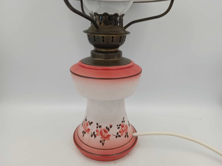 Lampa stołowa z PRL dwa klosze sprawna