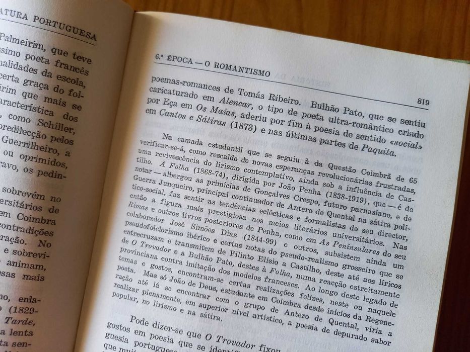 (PORTES GRÁTIS) História da Literatura Portuguesa (8.ª Edição: 1975)