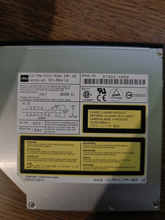 Toshiba europe gmbh привод SD-R2412