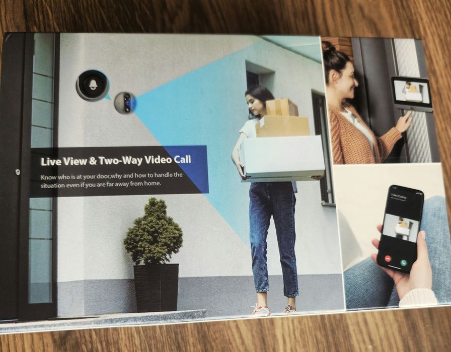 Bezprzewodowy Inteligentny wizjer HD do drzwi.