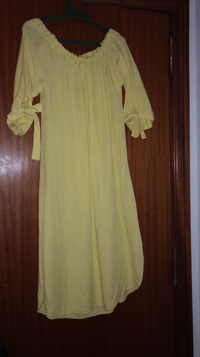 Vestido amarelo feito em Itália