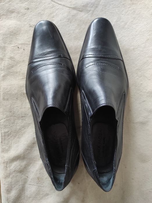 Czarne męskie buty wizytowe Prima Moda skóra naturalna nr 42