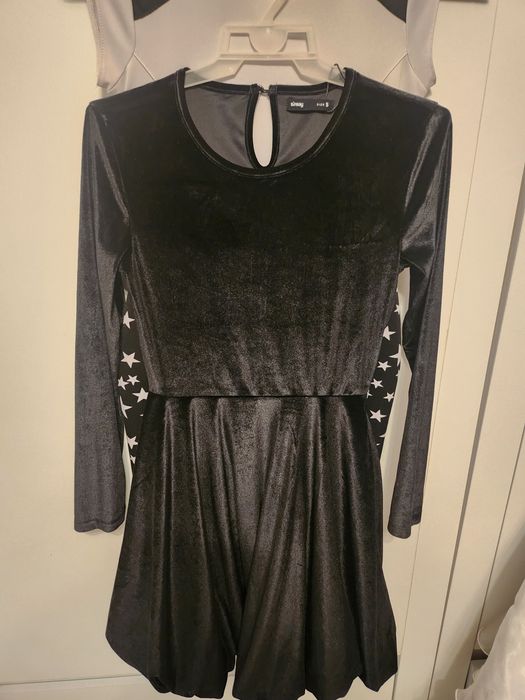 Sukienka roz s czarna