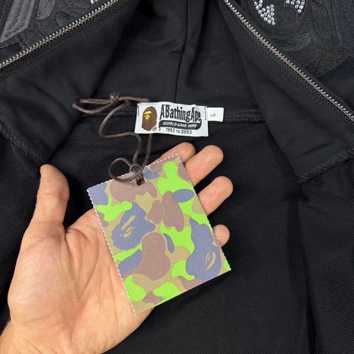 БЕЗ ПРЕДОПЛАТ, Зіп худі Bape Swarovski tiger zip hoodie, зипка бейп тайгер сваровски, зіпка a bathing ape