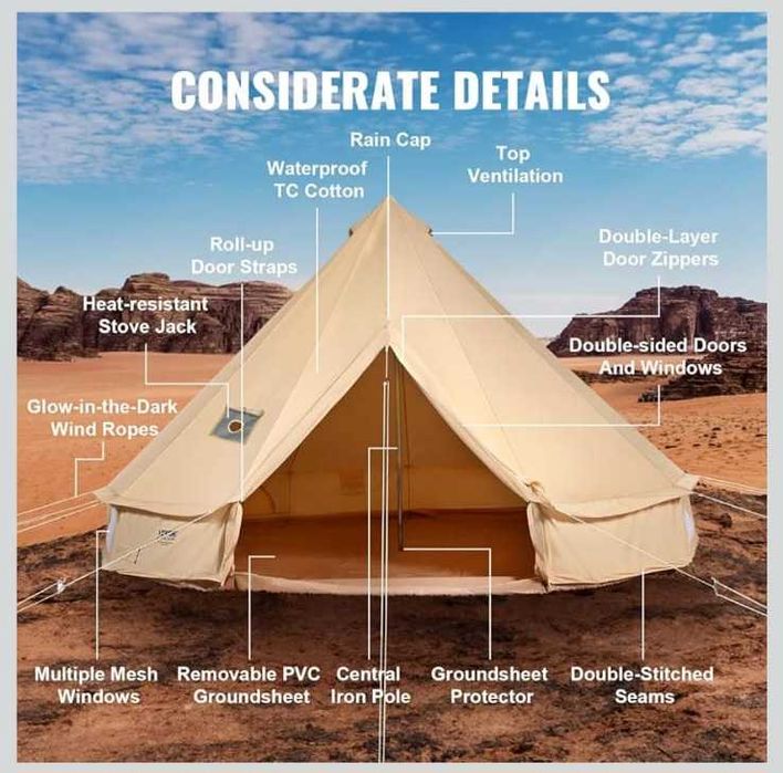 Tenda Vevor 4M Glamping