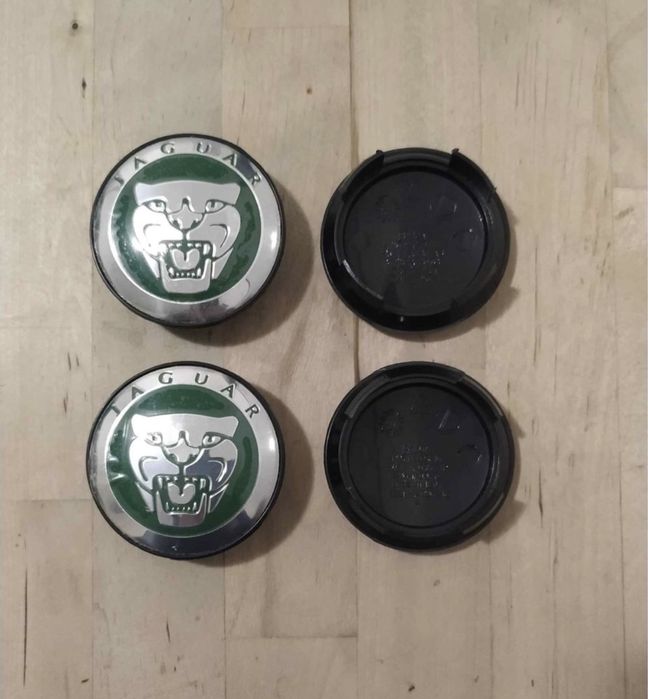 Conjunto 4 Centros Jantes Jaguar 56mm 58mm 65mm 68mm