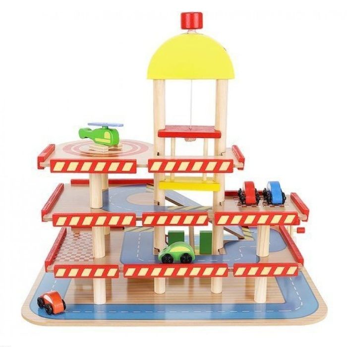 Parking - garaż drewniany ZABAWKA EDUKACYJNA AUTA