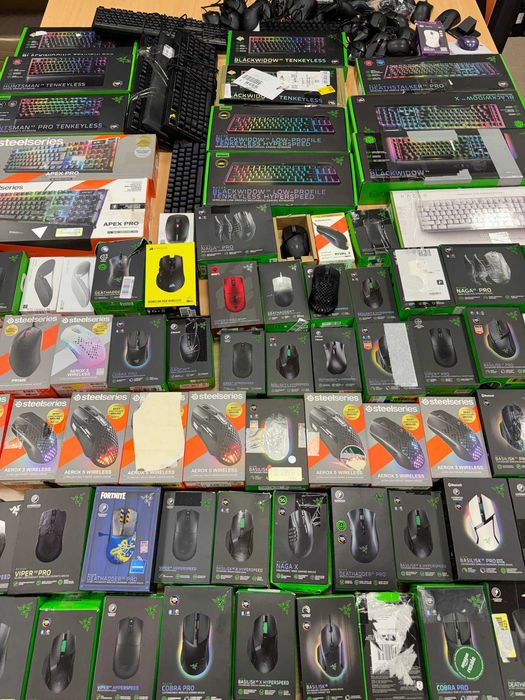 USZKODZONE MYSZY I KLAWIATURY – SPRZEDAŻ HURTOWA (Razer | SteelSeries | BenQ Zowie | Microsoft | Cooler Master | HyperX)