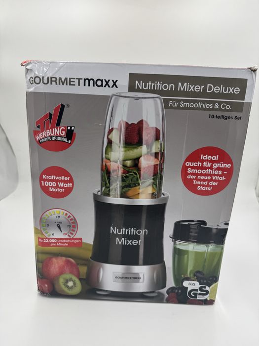 GOURMETmaxx Nutrition Mixer | Smoothie Maker z zestawem akcesoriów XXL