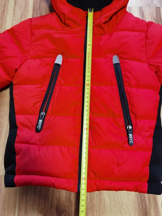 kurtka zimowa pomarańczowa