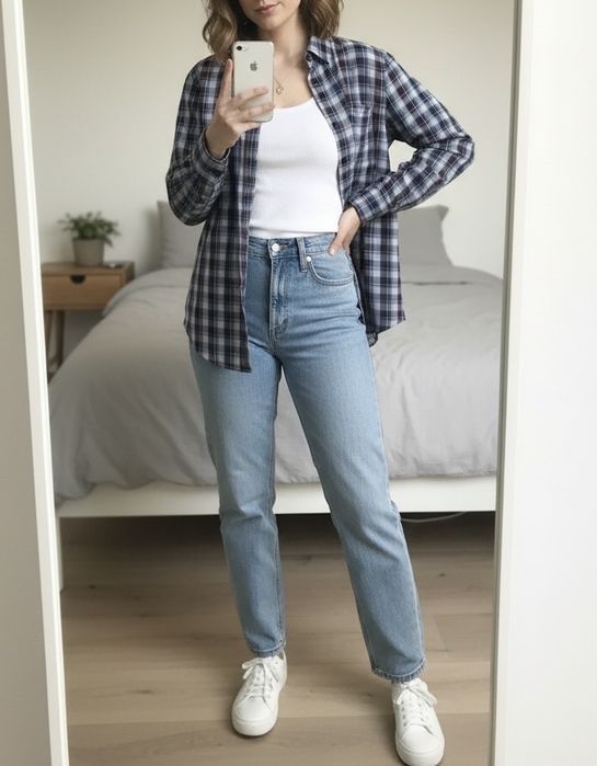 Koszula w kratę luźna Big Star unisex, oversize, rozmiar L