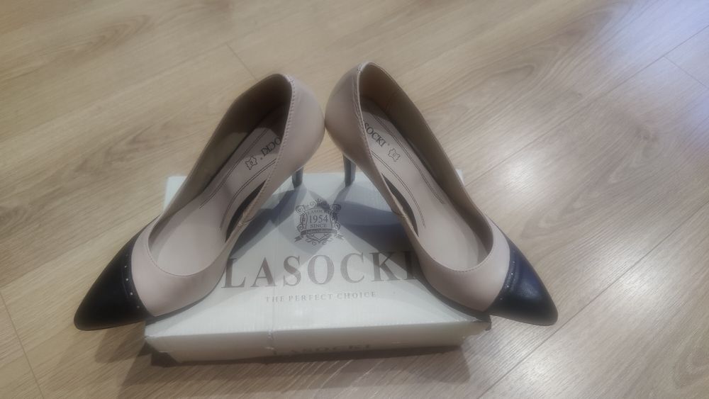 Szpilki Lasocki skóra naturalna 36