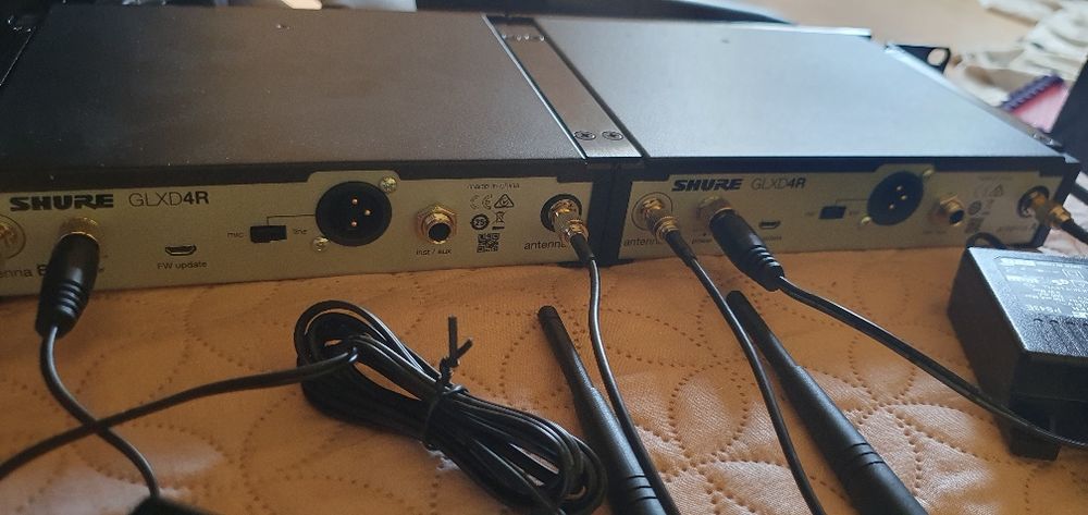2 x Shure GLXD4R/ GLXD2-BETA58A /GLXD2-SM35